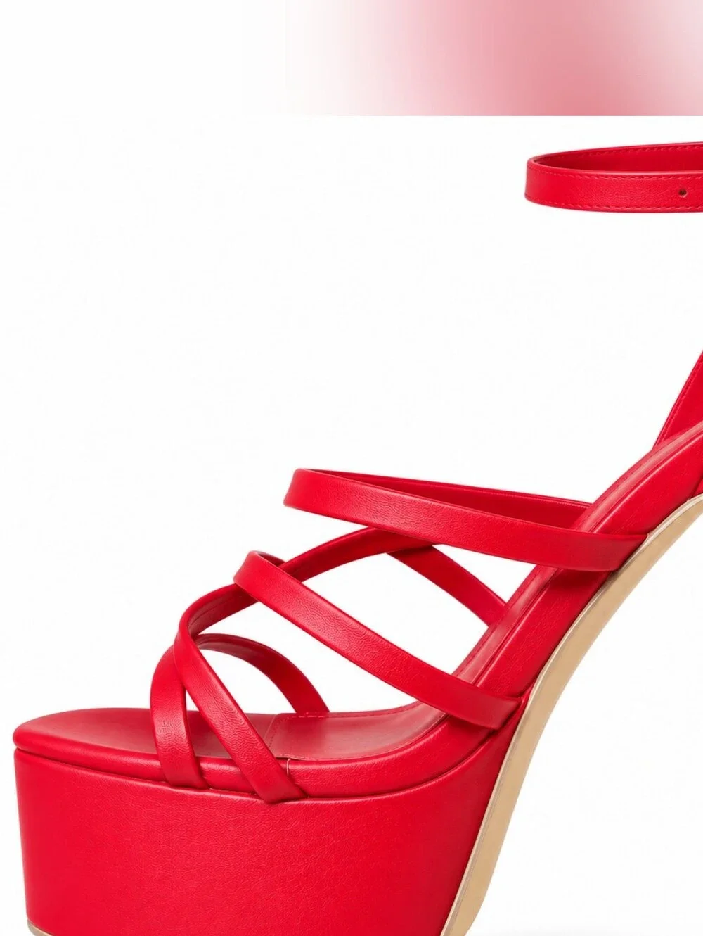 Liliana “CHAI” Red Platform Heels – Women’s Size 8 – New in Box